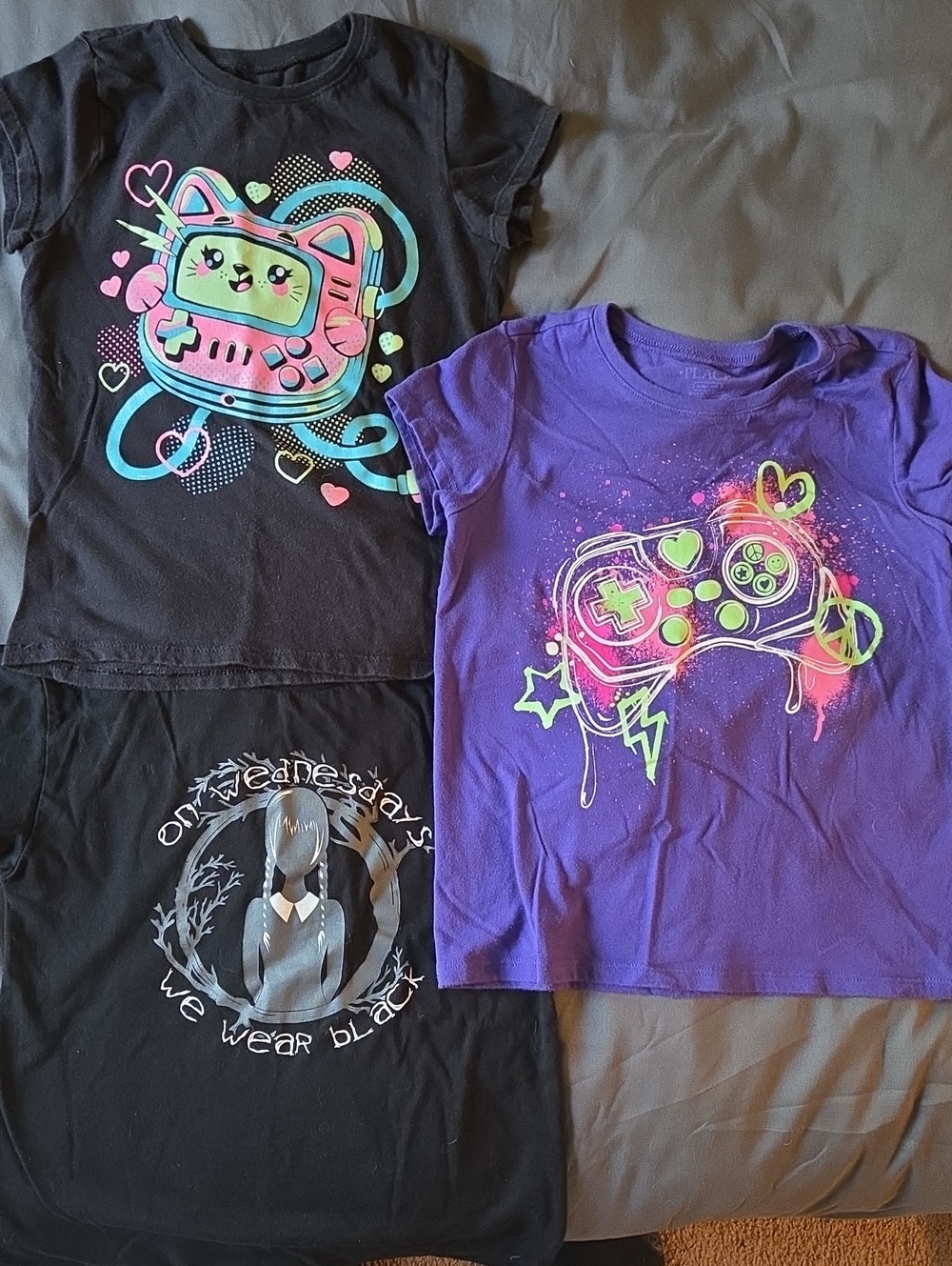The Children's Place Purple Neon Gaming Controller Tee